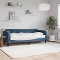 vidaXL Dagbädd med madrass blå 80x200 cm sammet Blå
