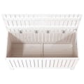 Miniatyrbild 8 av 10: vidaXL Dynbox svart 115x49x60 cm massiv furu Vit