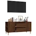 Miniatyrbild 5 av 10: vidaXL Tv-bänk brun ek 102x44,5x50 cm konstruerat trä Brun