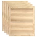 Miniatyrbild 1 av 7: vidaXL Skåpluckor lamelldesign 4 st 69x59,4 cm massiv furu Brun