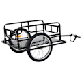 Miniatyrbild 5 av 10: vidaXL Cykelvagn 130x73x48,5 cm stål svart Svart