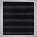 Miniatyrbild 4 av 10: vidaXL Rullgardin randig svart 50 x 100 cm transparent Svart
