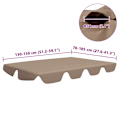 Miniatyrbild 6 av 7: vidaXL Reservtak för hammock taupe 150/130x105/70 cm Taupe