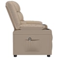 Miniatyrbild 5 av 10: vidaXL Elektrisk reclinerfåtölj cappuccino konstläder Brun
