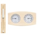 Miniatyrbild 1 av 10: vidaXL 2-i-1 Bastutermometer & hygrometer sandur set massiv furu