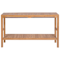 Miniatyrbild 2 av 10: vidaXL Badrumsunderskåp massiv teak 132x45x75 cm Brun