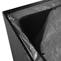 Miniatyrbild 5 av 7: vidaXL Dynbox 150x100x100 konstrotting svart Svart