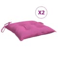 vidaXL Stolsdynor 6 st rosa 40x40x7 cm tyg Rosa
