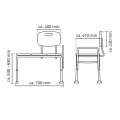 Miniatyrbild 8 av 9: RIDDER Badkarsstol vit 150 kg A0120101 Vit