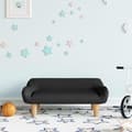 vidaXL Barnsoffa svart 70x40x24 cm tyg art