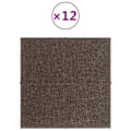 Miniatyrbild 1 av 8: vidaXL Väggpaneler 12 st Taupe 30x30 cm tyg 1,08 m² Taupe