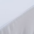 Miniatyrbild 3 av 5: vidaXL Bordsöverdrag 2 st stretch golvlångt vit 243x76x74 cm Vit
