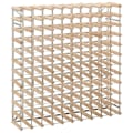 Miniatyrbild 1 av 5: vidaXL Vinställ för 120 flaskor massiv furu Beige