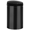 Miniatyrbild 2 av 8: vidaXL Soptunna med automatisk sensor 30 L kolstål svart Svart