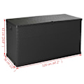 Miniatyrbild 10 av 10: vidaXL Dynbox antracit 120x56x63 cm PP-rotting Antracit