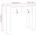 Miniatyrbild 9 av 10: vidaXL Avlastningsbord 90x35x75 cm massiv teak Brun
