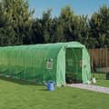 vidaXL Växthus med stålram grön 16 m² 8x2x2 m Grön