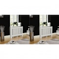 Miniatyrbild 1 av 4: vidaXL Elementskydd 2 st MDF vit 112 cm Vit