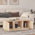 Miniatyrbild 3 av 9: vidaXL Soffbord 110x50x40 cm massiv furu Brun