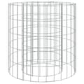 vidaXL Gabion för eldstad Ø 50 cm galvaniserat järn Silver