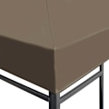 Miniatyrbild 3 av 5: vidaXL Paviljongtak 310 g/m² 3x3 m taupe Taupe