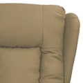 Miniatyrbild 6 av 8: vidaXL Reclinerfåtölj cappuccino konstläder Brun