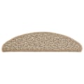 Miniatyrbild 4 av 8: vidaXL Trappstegsmattor självhäftande 15 st mörk beige 65x21x4 cm Beige