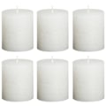 Miniatyrbild 1 av 2: Bolsius Rustika blockljus 6 st 80x60 mm vit Vit