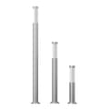 vidaXL Utebelysning set 3 st olika höjd Silver