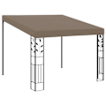 Miniatyrbild 1 av 6: vidaXL Väggmonterad paviljong 3x3x2,5 m taupe Taupe