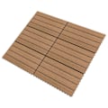 Miniatyrbild 1 av 6: vidaXL Markplattor 6 st WPC 60x30 cm 1,08 m² brun Brun