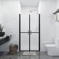 vidaXL Duschdörr frostad ESG (98-101)x190 cm Silver