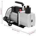 Miniatyrbild 10 av 10: vidaXL Vakuumpump 2-stegs 100 L / min Svart