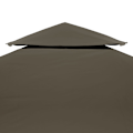Miniatyrbild 3 av 6: vidaXL Paviljongtak med ventilering 310 g/m² 4x3 m taupe Taupe
