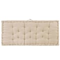 Miniatyrbild 8 av 10: vidaXL Dyna till pallsoffa 2 st bomull beige Beige