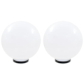 Miniatyrbild 2 av 6: vidaXL Globlampa LED set 2 st sfäriska 30 cm PMMA Vit