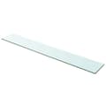 vidaXL Hyllplan glas genomskinlig 100x15 cm Transparent