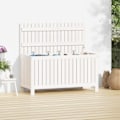 Miniatyrbild 1 av 10: vidaXL Dynbox svart 115x49x60 cm massiv furu Vit