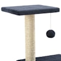 Miniatyrbild 4 av 5: vidaXL Katt klösträd med klöspelare i sisal 65 cm mörkblå Blå