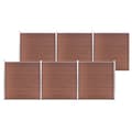 vidaXL Staketpanel WPC 1045x186 cm brun Brun