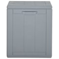 Miniatyrbild 3 av 7: vidaXL Dynbox 90 liter grå PP-träliknande grå