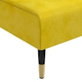 Miniatyrbild 9 av 10: vidaXL L-formad bäddsoffa gul 271x140x70 cm sammet Gul