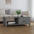vidaXL Soffbord HAMAR mörkgrå 100x55x35 cm massiv furu grå