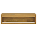 Miniatyrbild 3 av 9: vidaXL Väggmonterat badrumsskåp 110x45x30 cm massiv teak Brun