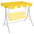 Miniatyrbild 6 av 6: vidaXL Reservtak för hammock gul 150/130x105/70 cm Gul