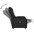 Miniatyrbild 7 av 10: vidaXL Massagefåtölj svart konstläder Svart