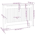Miniatyrbild 9 av 9: vidaXL Elementskydd antracit 112x19x81,5 cm MDF Antracit