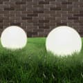 vidaXL Globlampa LED set 2 st sfäriska 40 cm PMMA Vit