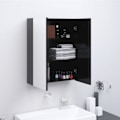 Miniatyrbild 1 av 8: vidaXL Spegelskåp för badrum antracit 60x15x75 cm MDF Antracit