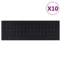 vidaXL Trappstegsmattor 10 st 25x75 cm gummi art